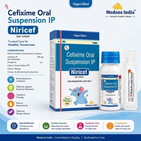 Niricef Cefixime Oral Suspension IP