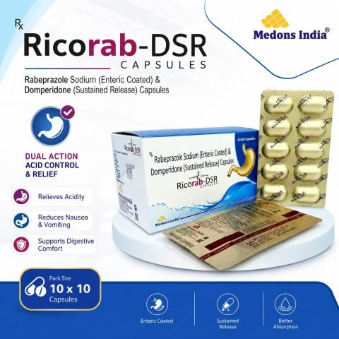 Ricorab-DSR Rabeprazole Sodium (Enteric Coated) & Domperidone (Sustained Release) Capsules
