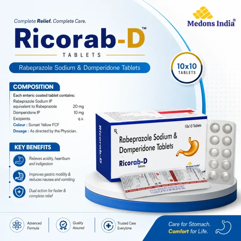 Rabeprazole Sodium & Domperidone Tablets