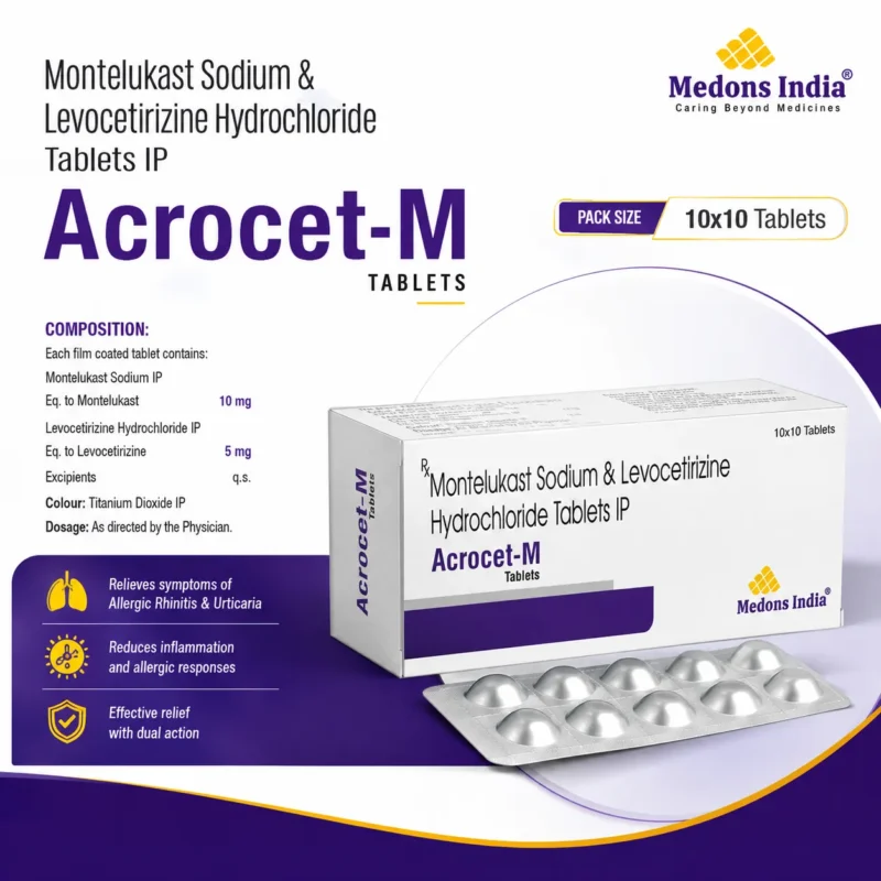 Montelukast Sodium & Levocetirizine Hydrochloride Tablets IP