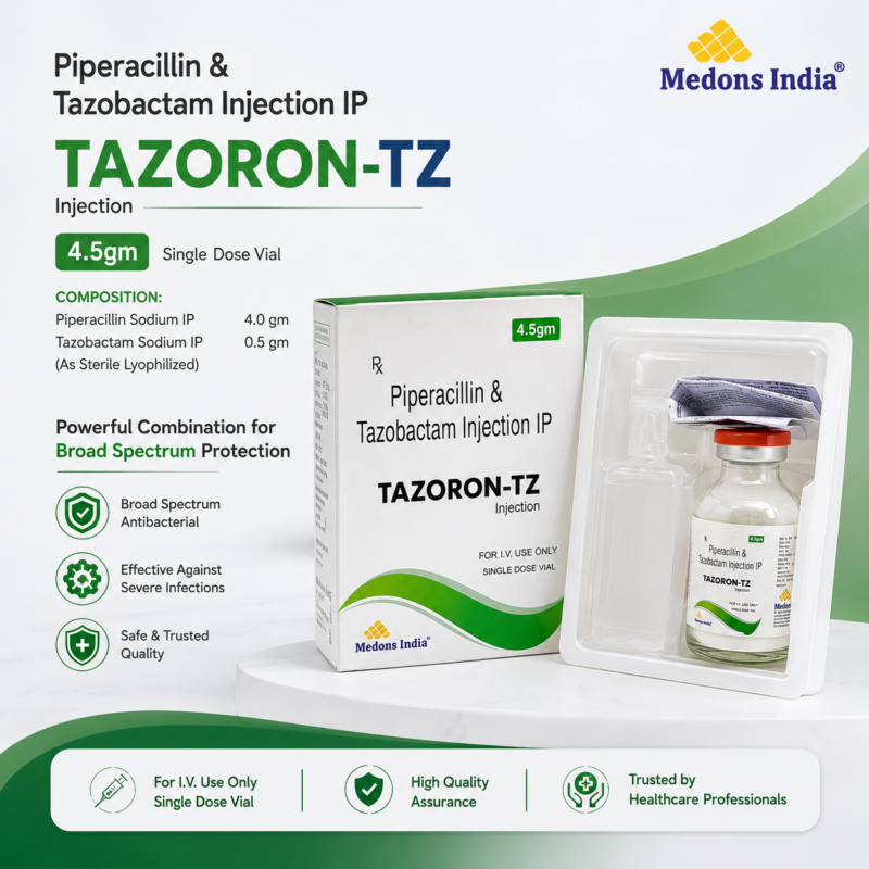 Piperacillin & Tazobactam Injection IP