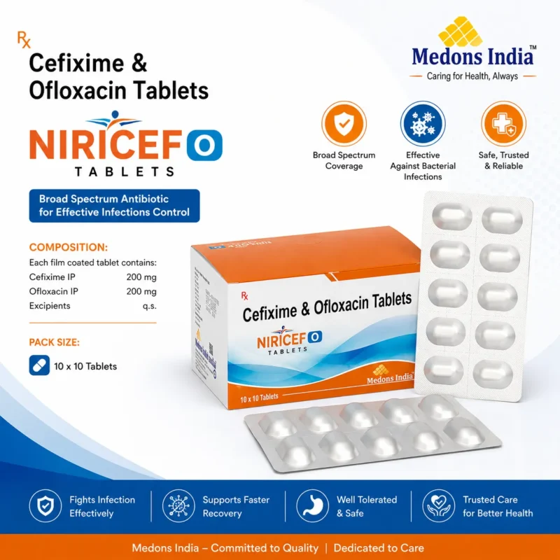 Cefixime & Ofloxacin Tablets
