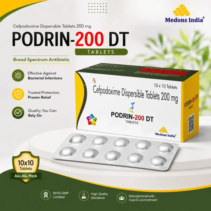 Cefpodoxime Dispersible Tablets 200 mg