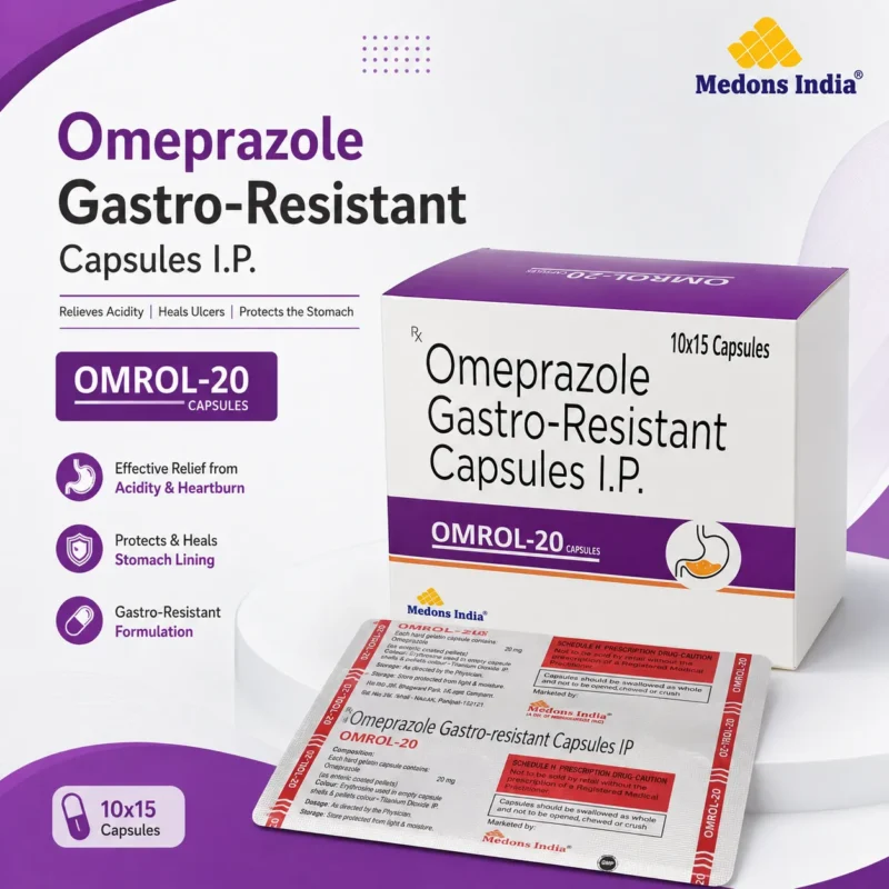 Omeprazole Gastro-Resistant Capsules I.P.