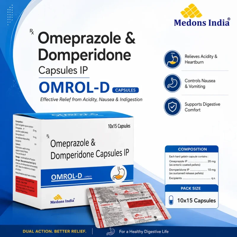 Omeprazole & Domperidone Capsules IP