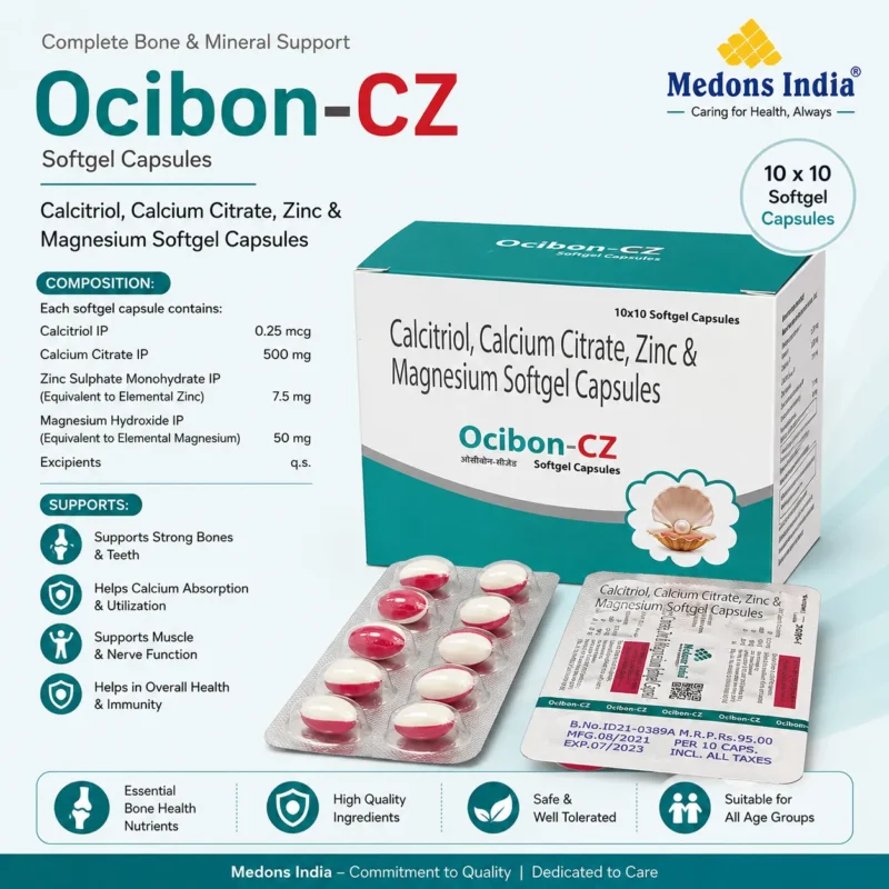 Calcitriol, Calcium Citrate, Zinc & Magnesium Softgel Capsules