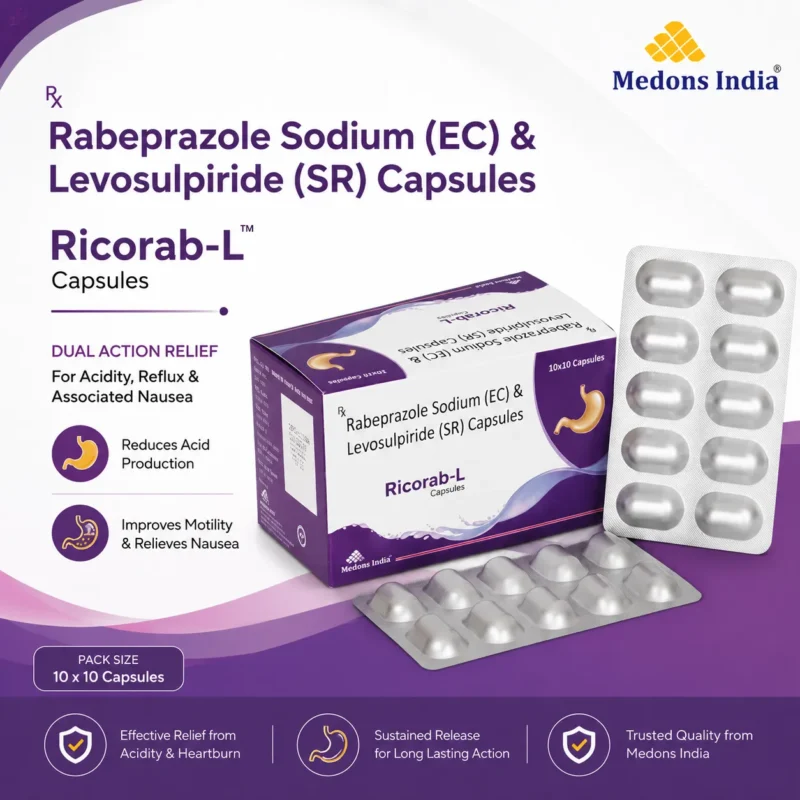 Rabeprazole Sodium (EC) & Levosulpiride (SR) Capsules