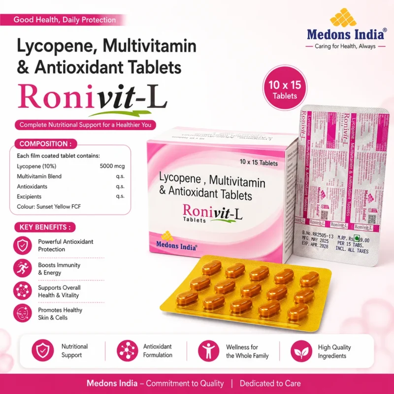 Lycopene, Multivitamin & Antioxidant Tablets