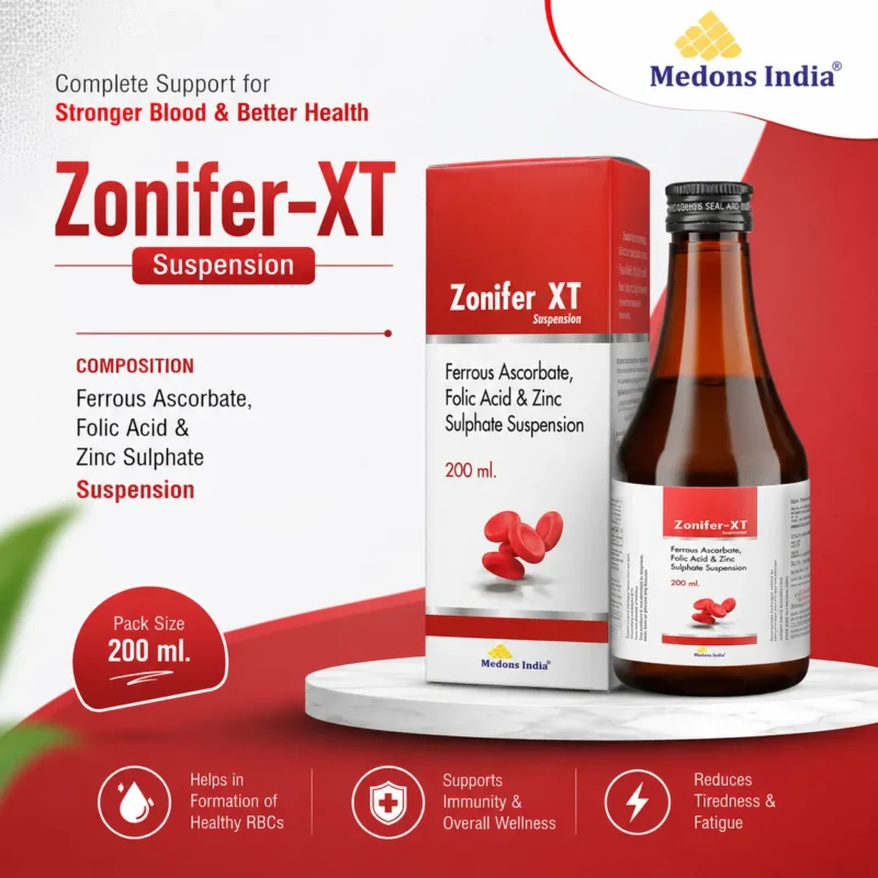 Ferrous Ascorbate, Folic Acid & Zinc Sulphate Suspension