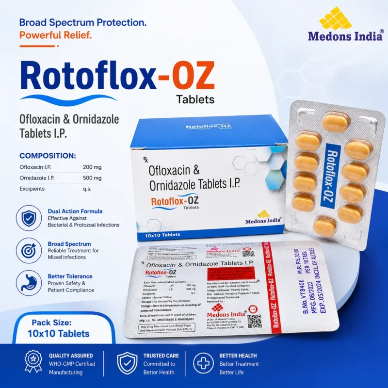 Ofloxacin & Ornidazole Tablets I.P.