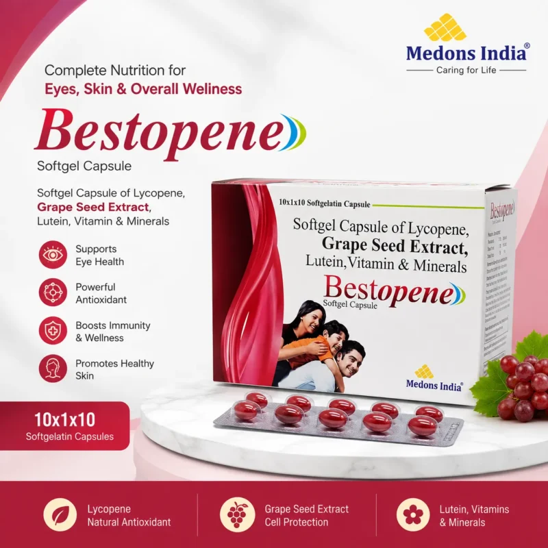 Softgel Capsule of Lycopene, Grape Seed Extract, Lutein, Vitamin & Minerals