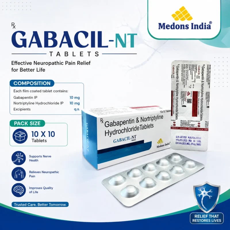 Gabapentin & Nortriptyline Hydrochloride Tablets